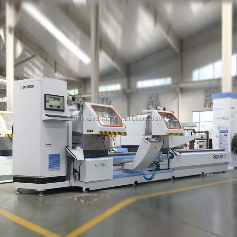 Aluminum Profile 3 Axis CNC Any Angle Double Head Cutting Saw