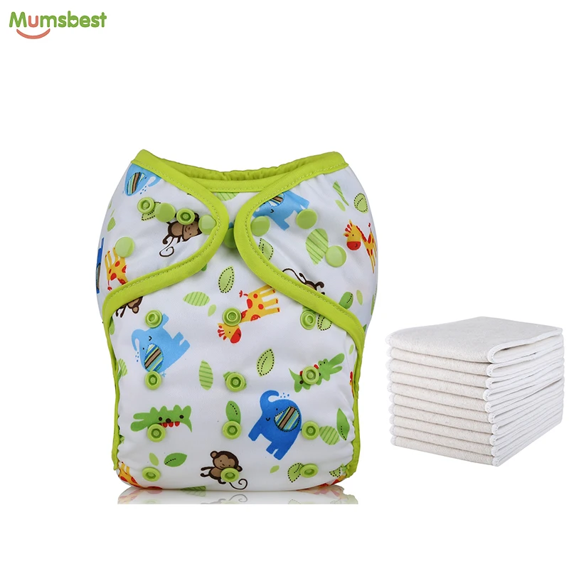 Factory Price Reusable Double Gussets Diaper Waterproof Baby Diaper Cover