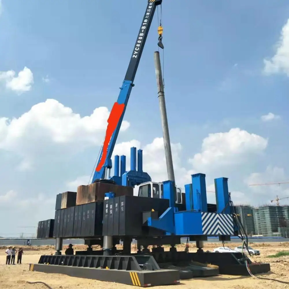 Hot sale ZYC800 jack in pile machine injection machine robot pile driver for phc pile