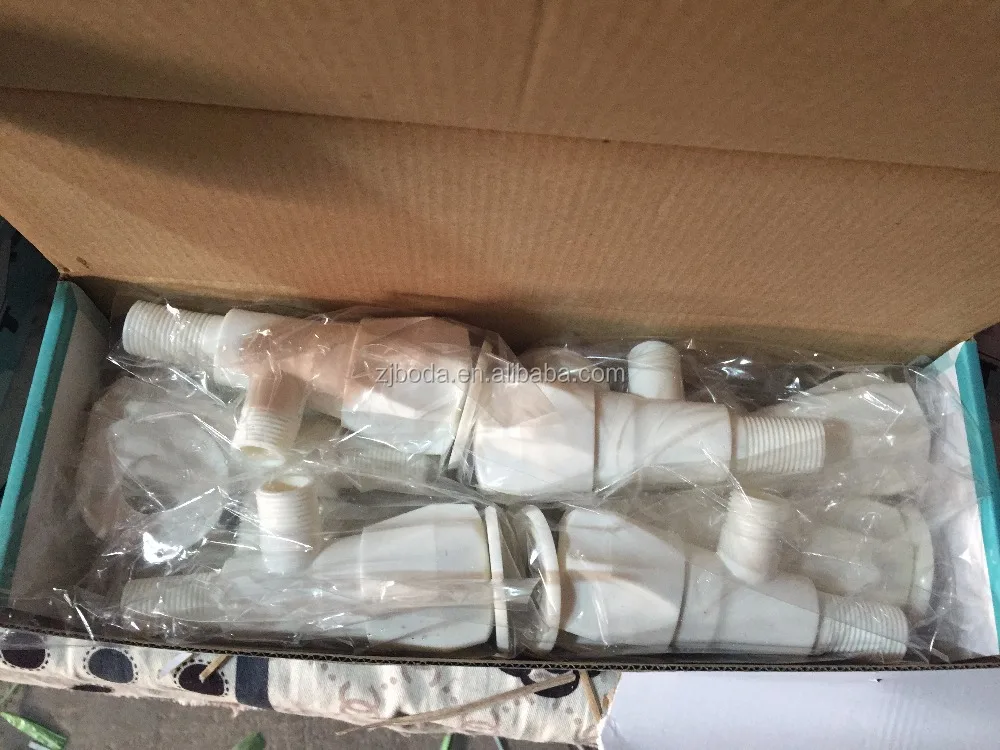 Индии черной ручкой abs угловой вентиль с прямым углом петух с хромо-латунным покрытием (BD-73)