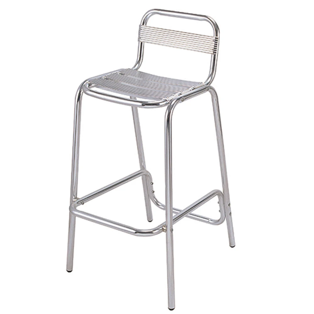 
Outdoor Aluminium White Bar Stool High Chair Sale 