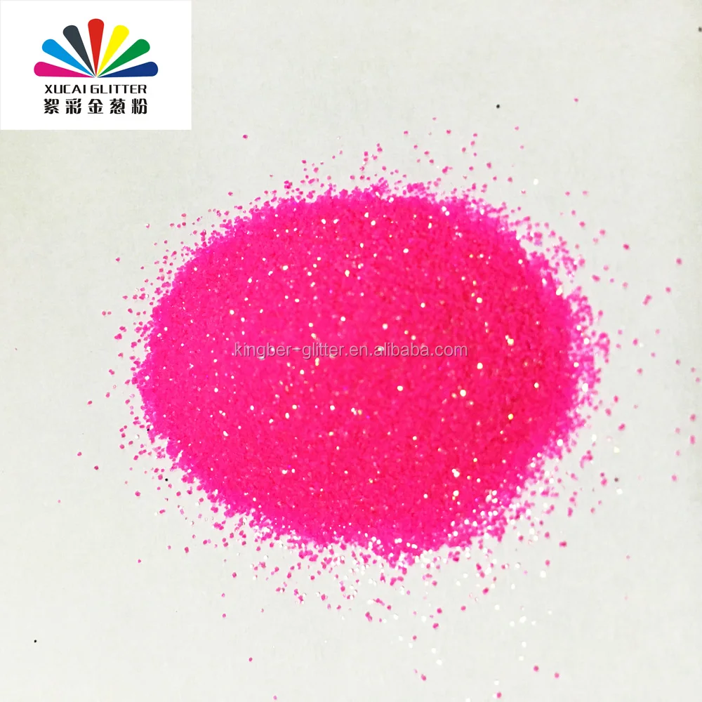 Excellent quality best sell fluorescent polyester chunky holographic glitter powder from Kingber