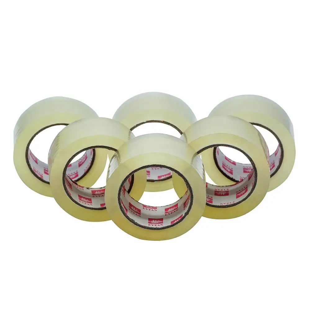 3%  Discount Quality Guaranteed Transparent Adhesive Glue BOPP Material Package Packing Tape adhesive bopp tape