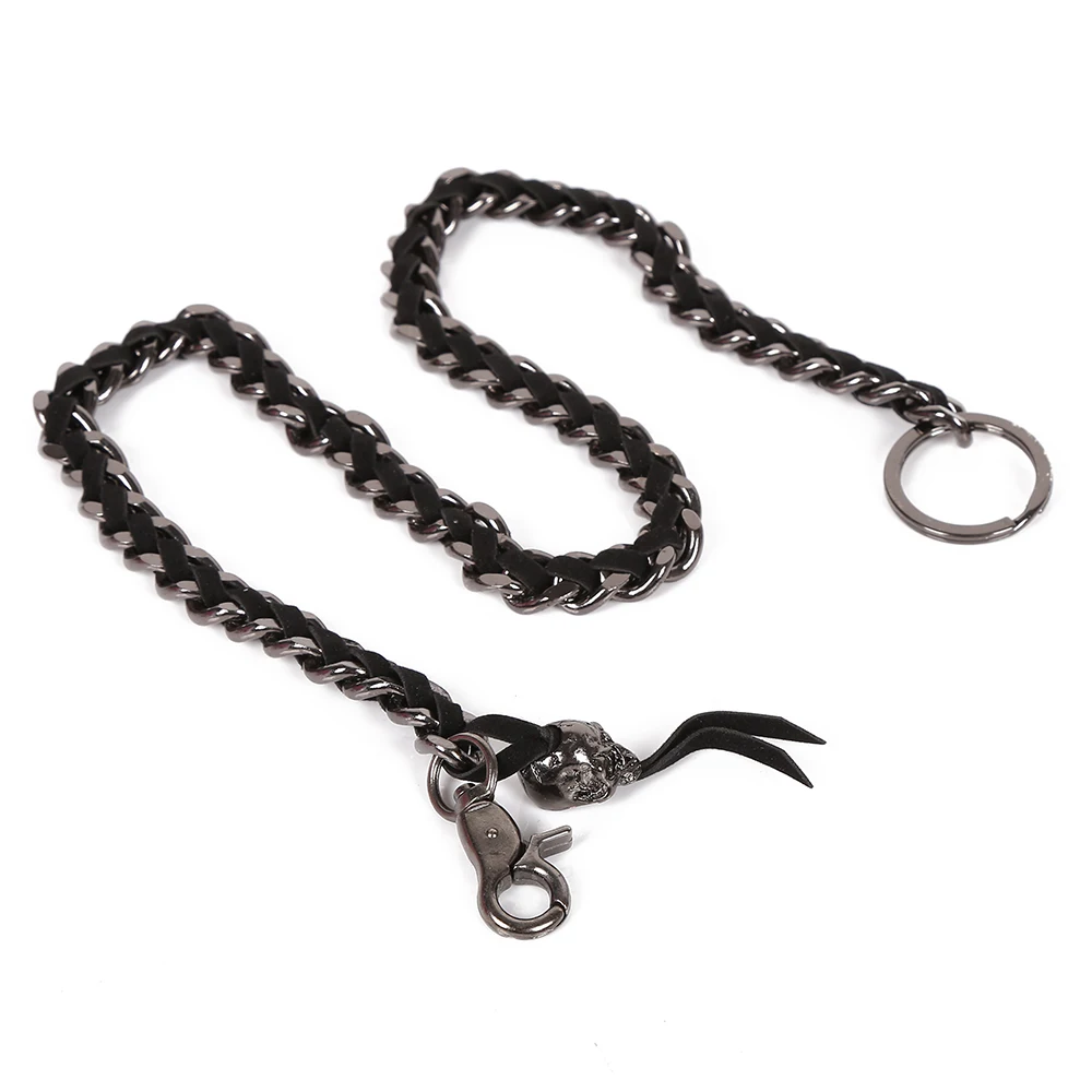 
Wholesale Mens 71cm Long Metal Leather Wallet Belt Chain Rock Punk Trousers Hipster Pant Jeans Chain 