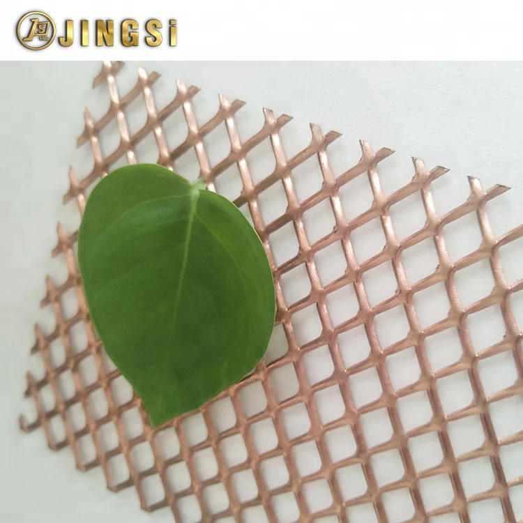 Micro Hole Expanded Metal Mesh Products / Aluminum Diamond Hole Coating Stretched Mesh gutter guard expanded metal sheets