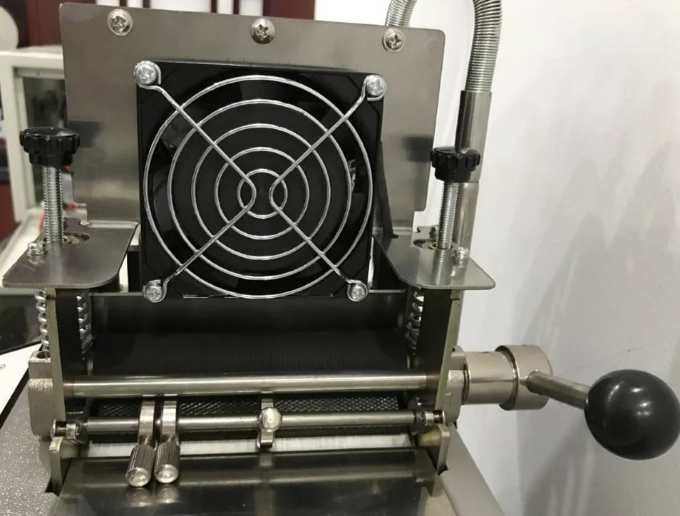 New Hot HX-102 Hot and cold satin wire ribbon PVC nylon webbing buckles elastic hook and loop cutting machine  for sale