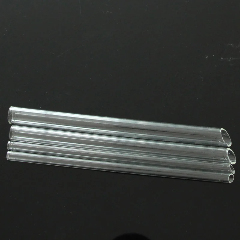 Трубочки для напитков из боросиликатного стекла с прямым дном для молочного чая Boba