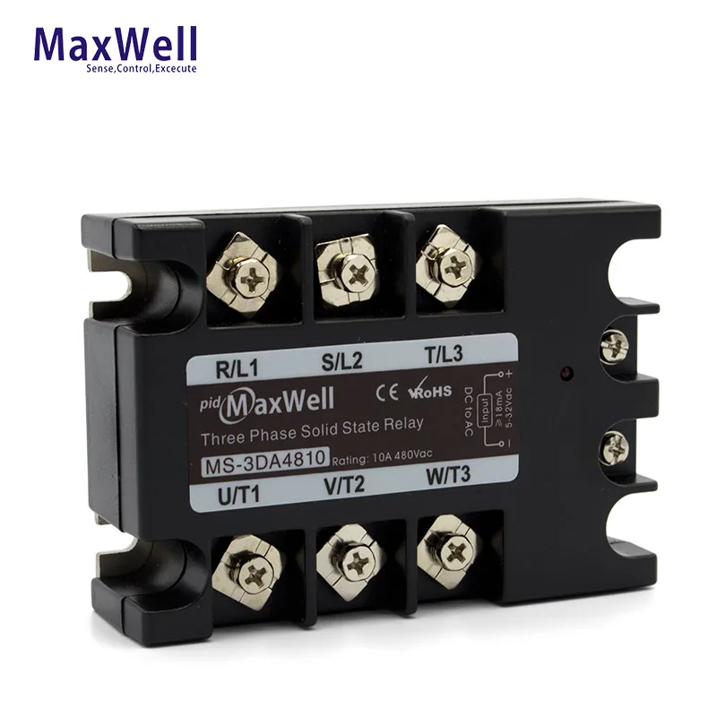 electrical solid state relay 5vdc input three phase 220VAC 480vac solid state relay