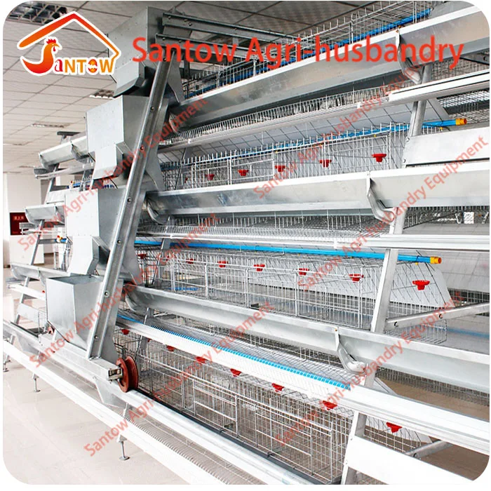 
Hot Galvanized Chicken Poultry Cages Cold Galvanized Cage tunnel ventilated poultry house For Sale Nigeria Africa 