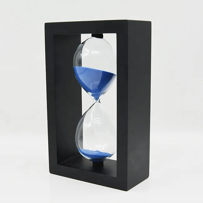 Home Decoration Gift Wood 60 Minutes 1 Hour Sand Time Hourglass