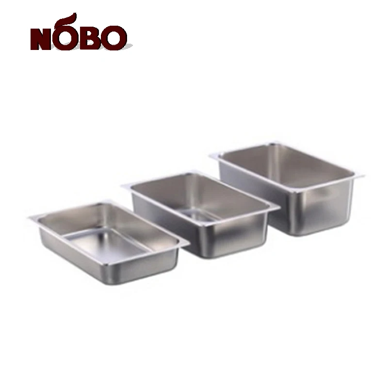 Hotel kitchen equipment deep food steam table pan set stainless steel gastronome steam gn pan with Lids