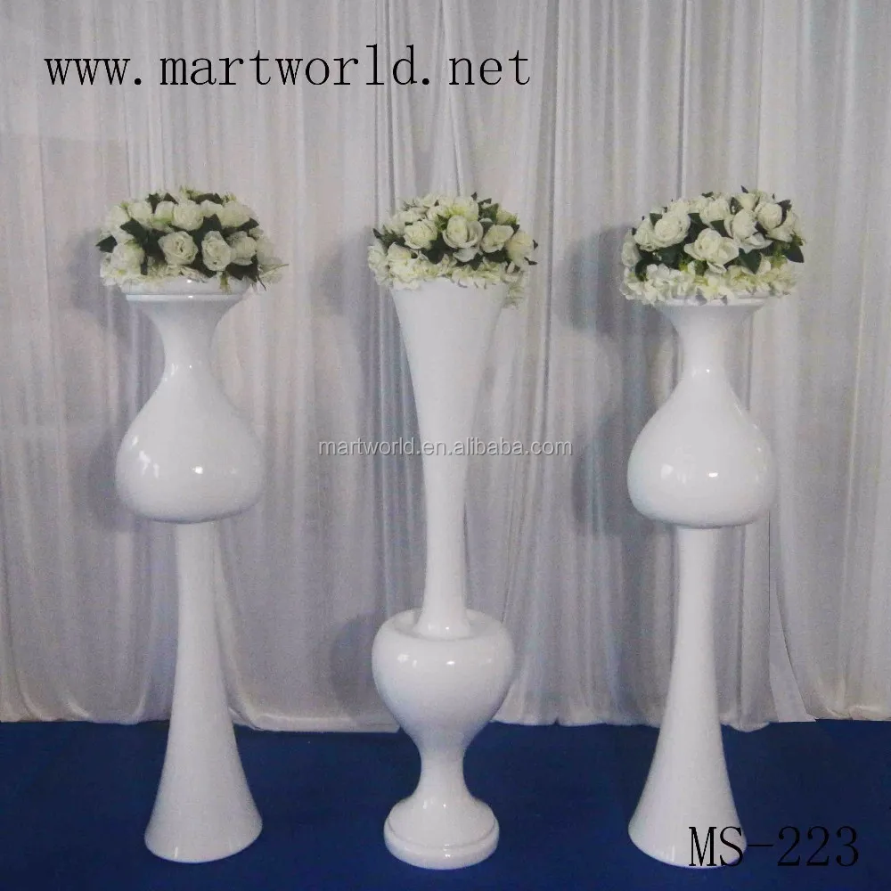 wedding walkway aisle pedestal decoration tall floor flower vase stand for celebration event banquet bridal invitation(S-223)