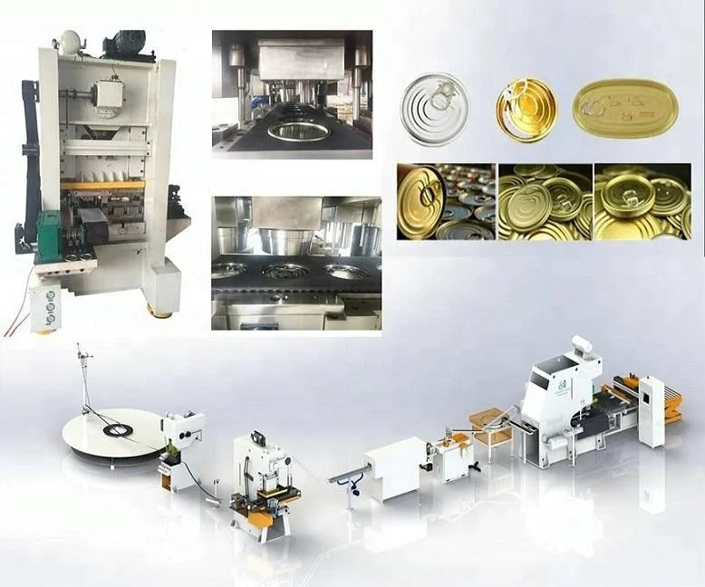 CNC Conversion press Full automatic alumiunm Easy open end production line tinplate eoe making machine