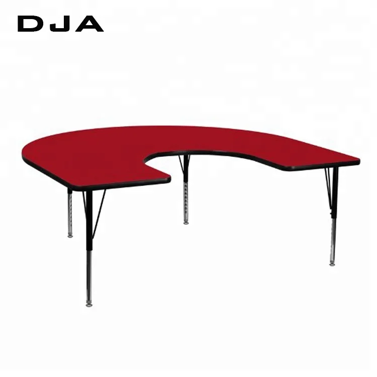 U Shape popular cheap  Adjustable kindergarten Primary used school classroom furniture children kids study table and chair set