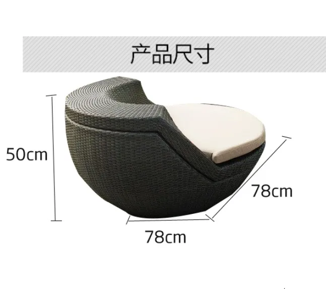 stackable Rattan chair and table/Modern design space saving furniture