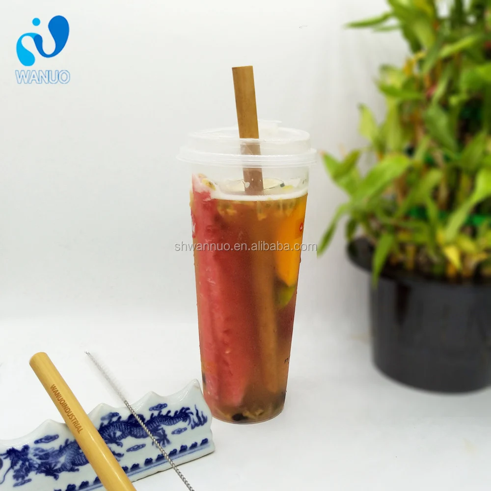 WanuoCraft Eco Friendly 100% Recycled Biodegradable Natural Custom Logo Bamboo Drinking Straws