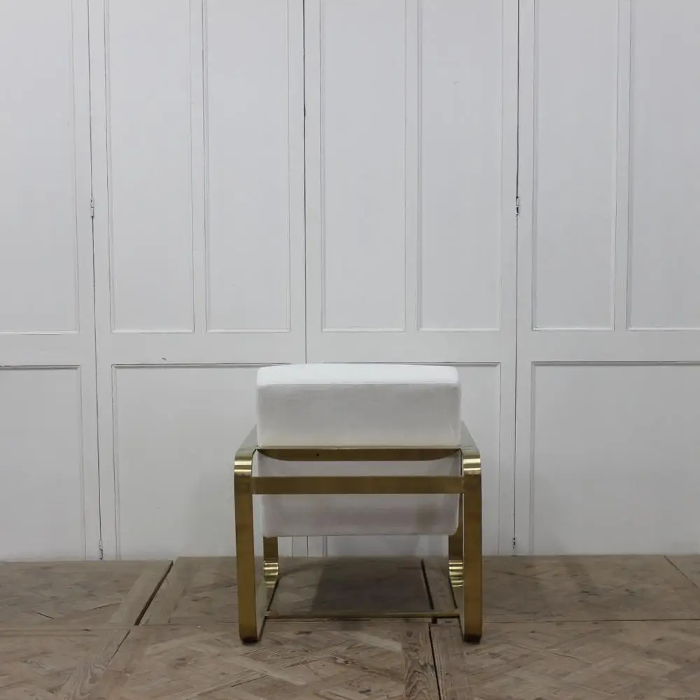 Golden modern industrial stainless steel  single sofa chair sofa sets