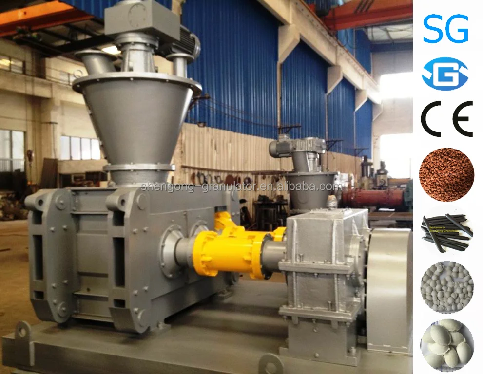 Industrial chemical mineral inorganic fertilizer powder auger precompression dry double roller compacting briquette plant