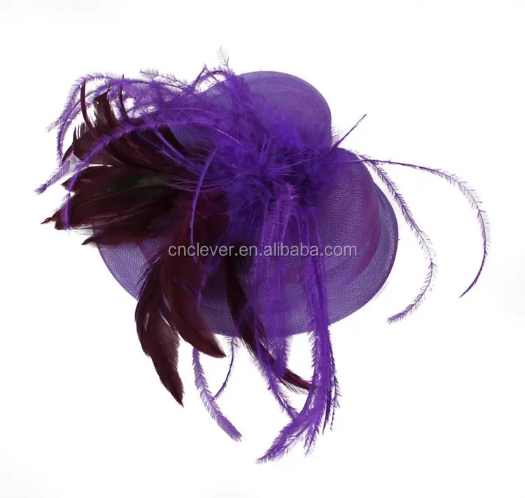 Ladies Bridal Party Hats Fascinator Sinamay Hats For Party,Fashion Women Party Feather Fascinator Hat