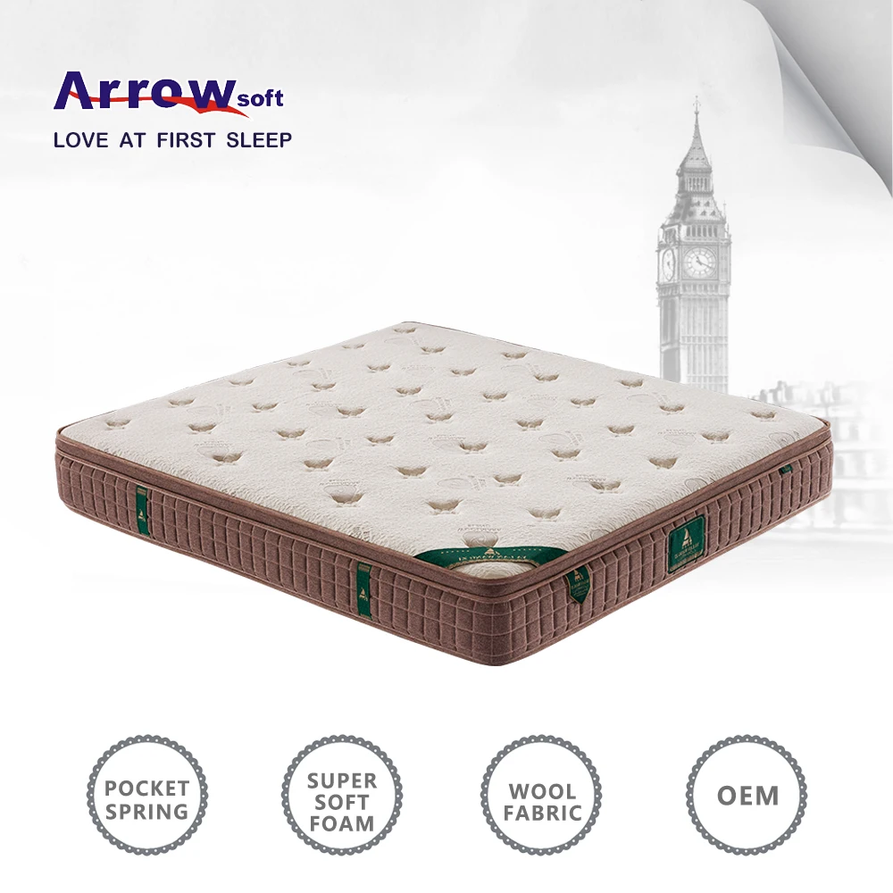Luxury Healthy Cashmere Queen Size Latex mattress