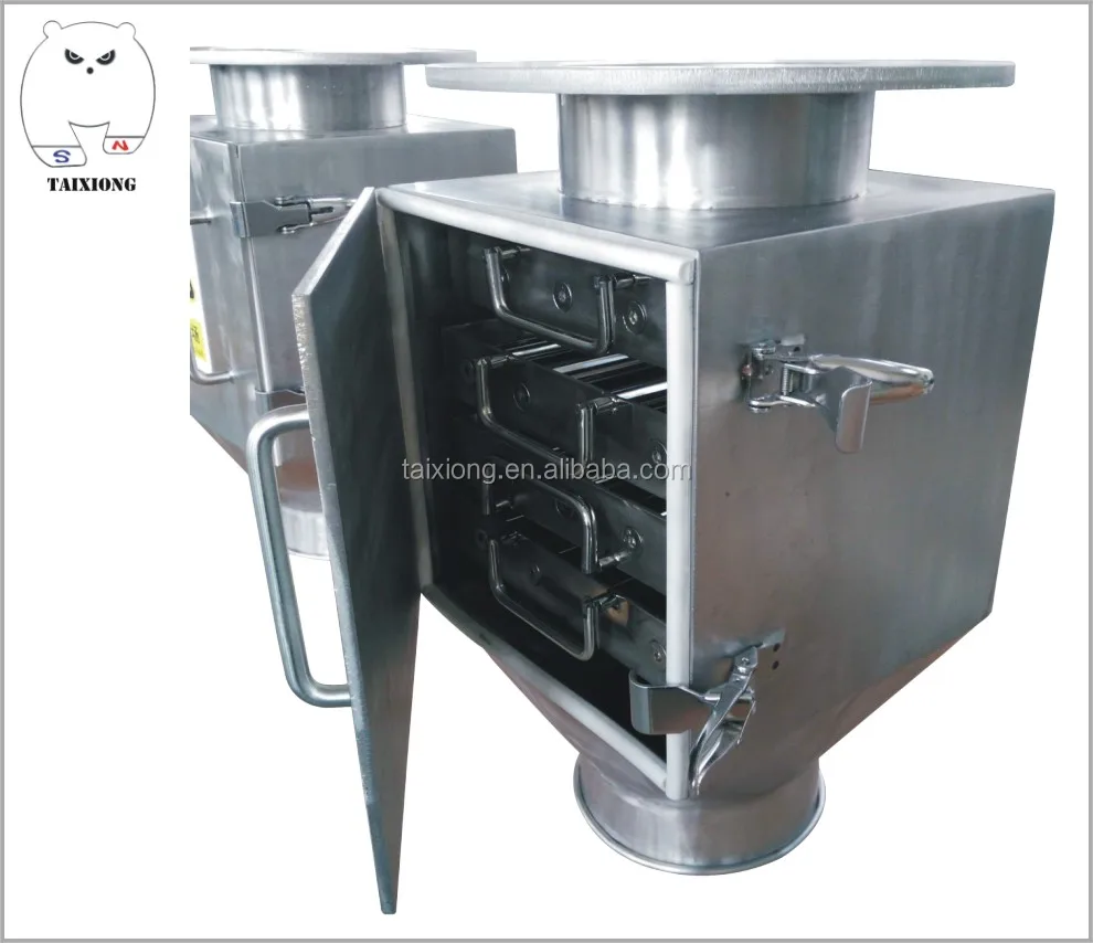 ISO9001 сертифицированный высококачественный фланцевый Магнитный выдвижной железный магнитный сепаратор, магнитный металлический сепаратор