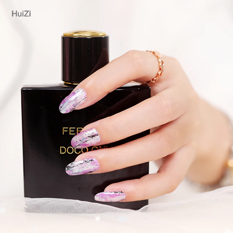 Hot Selling Spring Nail Stickers Non-toxic 100% real Nail Polish Sticker/Wraps/Nail Polish Strips