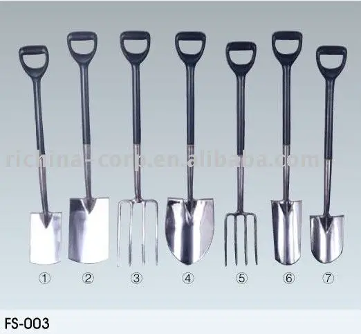 Профессиональные садовые инструменты из нержавеющей стали, лопата и вилка