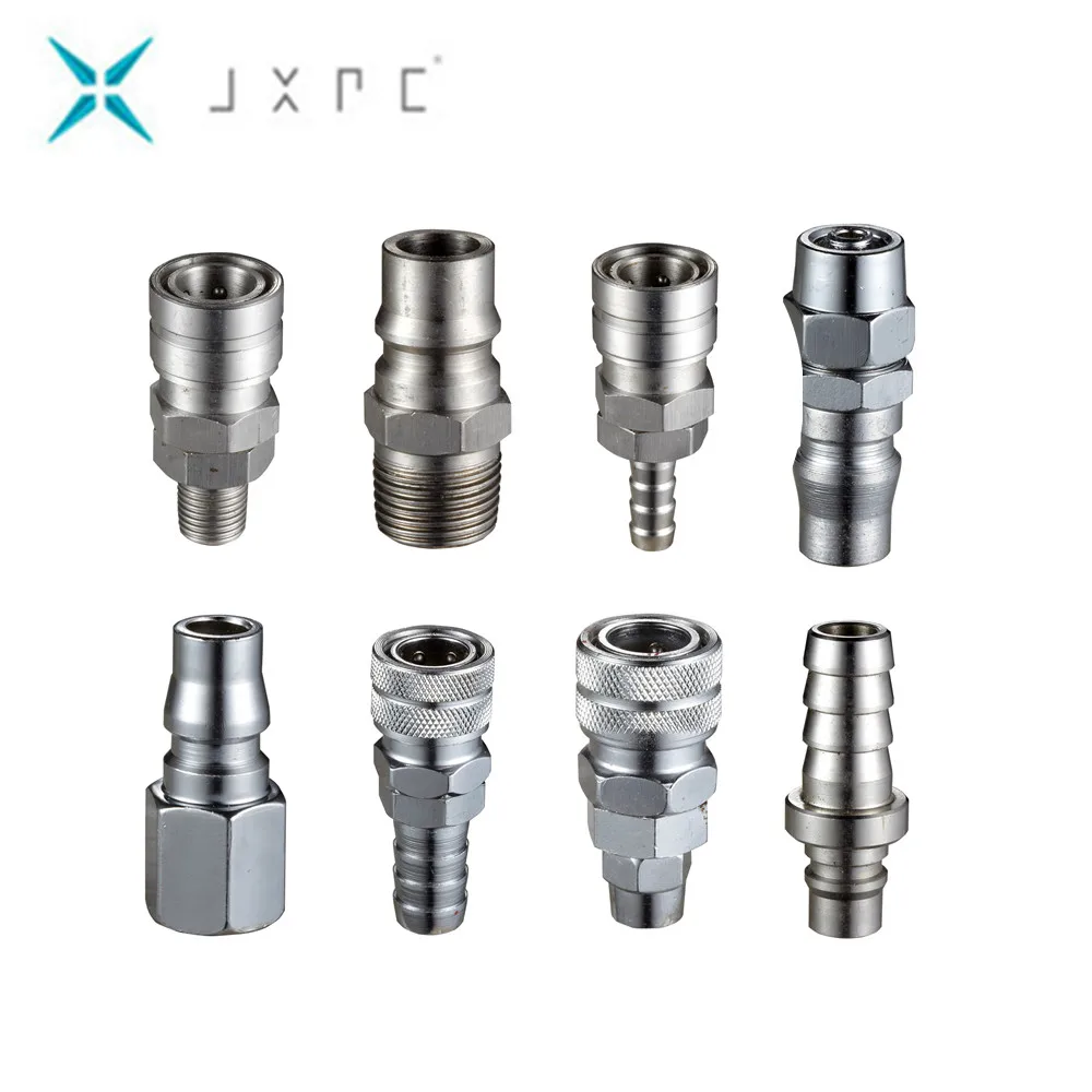 Gas Fitting Tube Connector Pneumatic Quick Steel and Brass Coupling