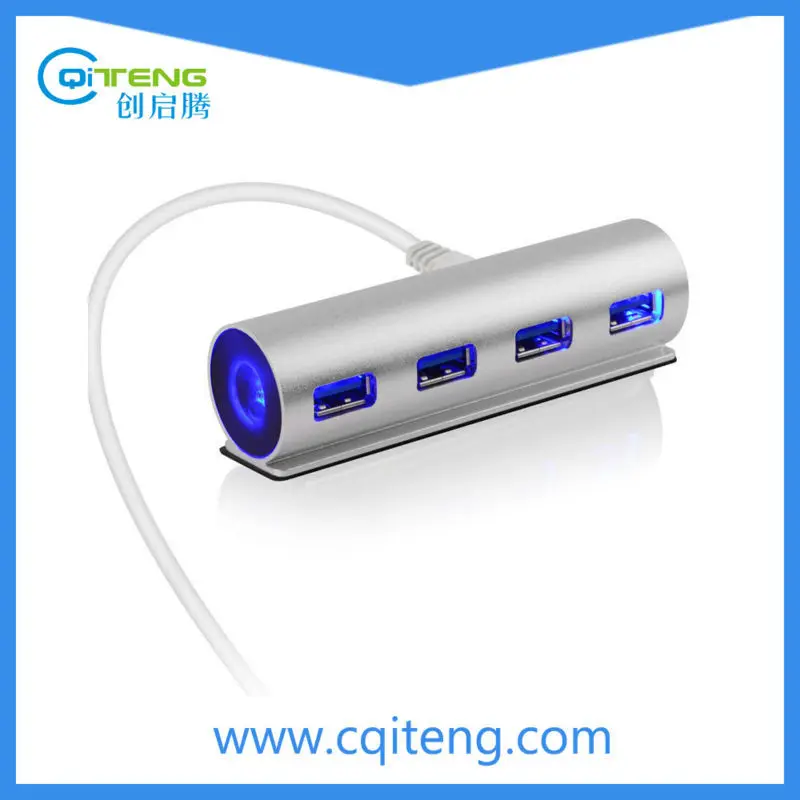 Микро кабеля 4 разъём(ов) спикер USB концентратор с голубой из светодиодов свет