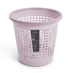 Cheap Colorful Hollow Out Round Plastic Garbage Bin waste bin Trash bin