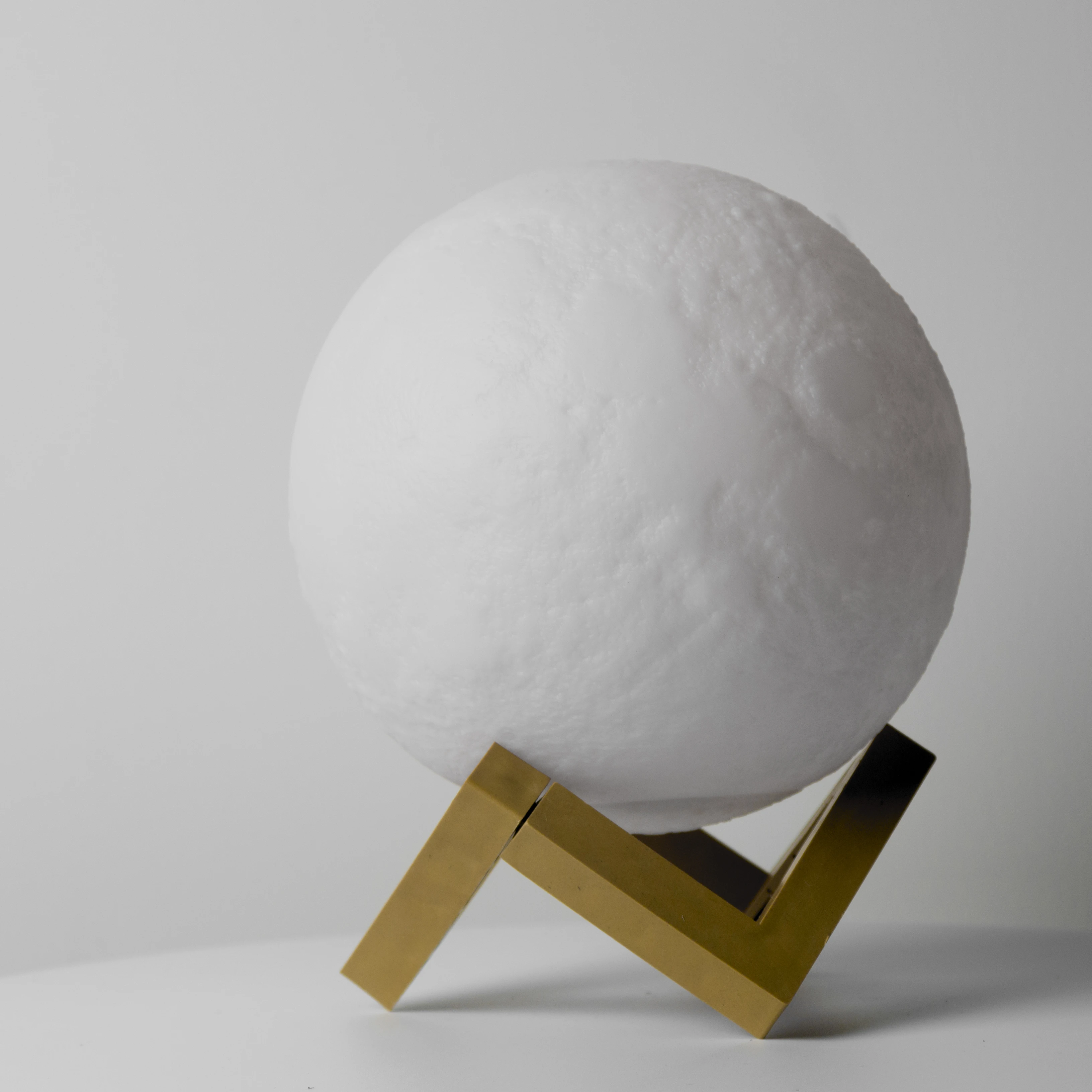 8CM Color Change Touch Switch Earth Night Light 3D Print Moon Lamp Holiday