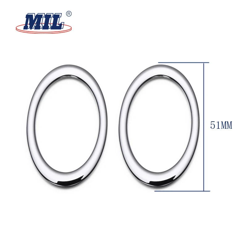 High Quality Nickel Free Shiny Silver Oval Ring Metal Buckles For Bags