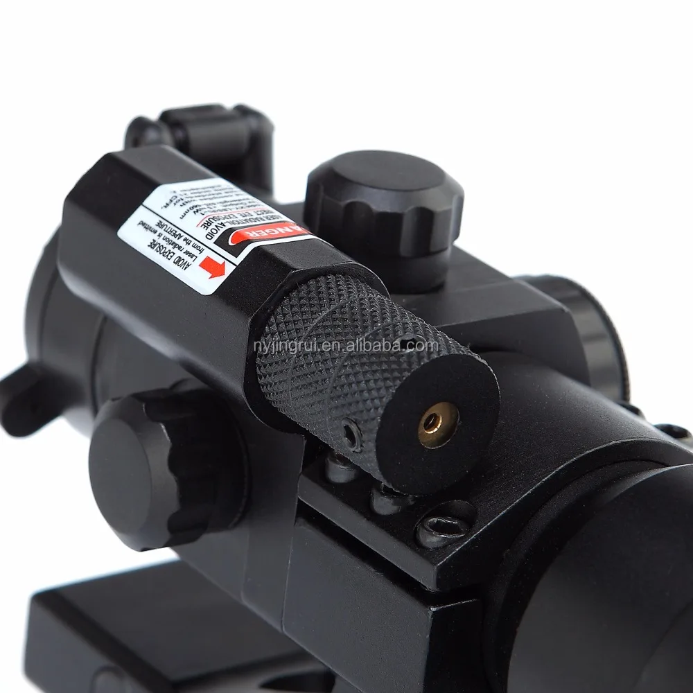 AR15 hunting equipment 1x30 Tactical Red Dot Sight Scope with Red Laser Sight for Hunting
