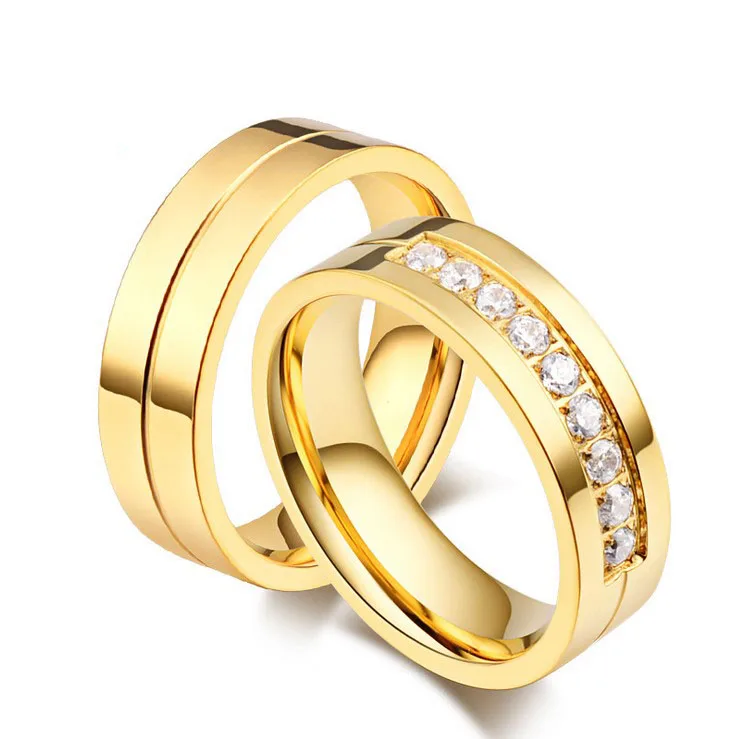 
Gold And Silver Color Couple Jewelry Wedding Ring With Crystal Engagement Gift Forever Love Gold And Silver Color Couple Jewelry Wedding Ring With Crystal Engagement Gift Forever Love