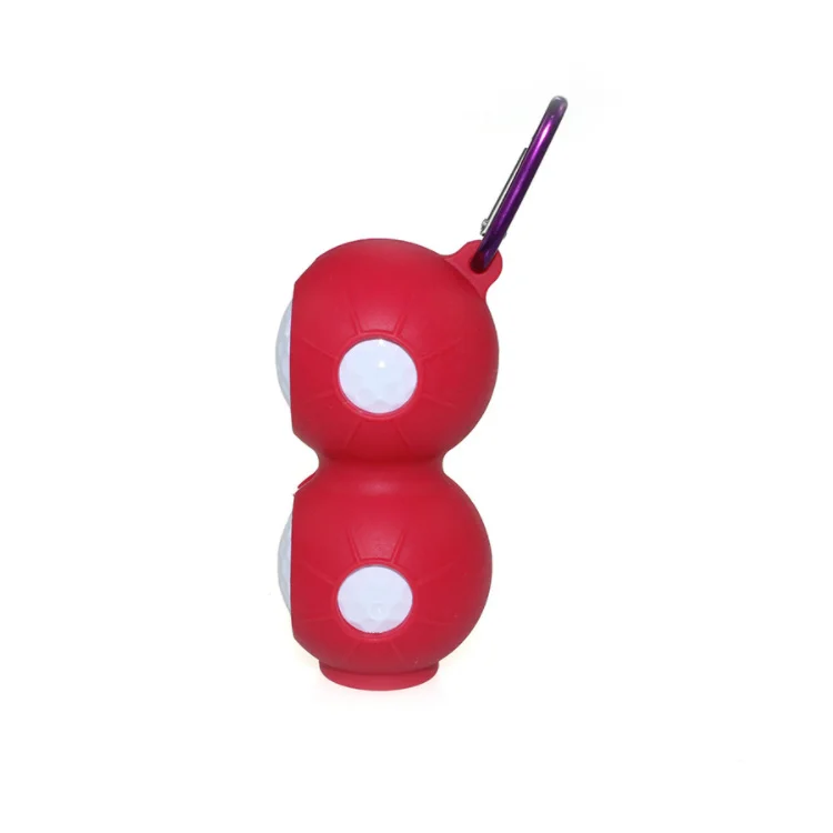 Lightweight Portable Silicone Golf Ball Holder For Two Balls