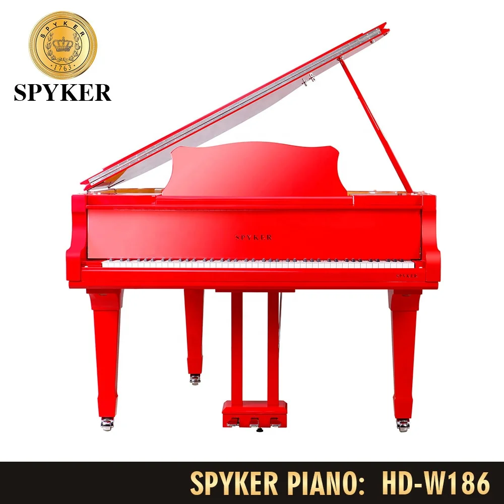 High Quality Self-playing Grand Digital Piano, Cheap Player Piano, Smart Piano Wholesale HD-W186 Red Polish