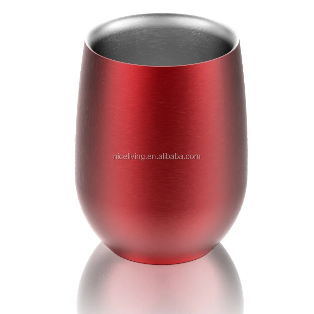 Colored Stainless Steel Stemless Glasses