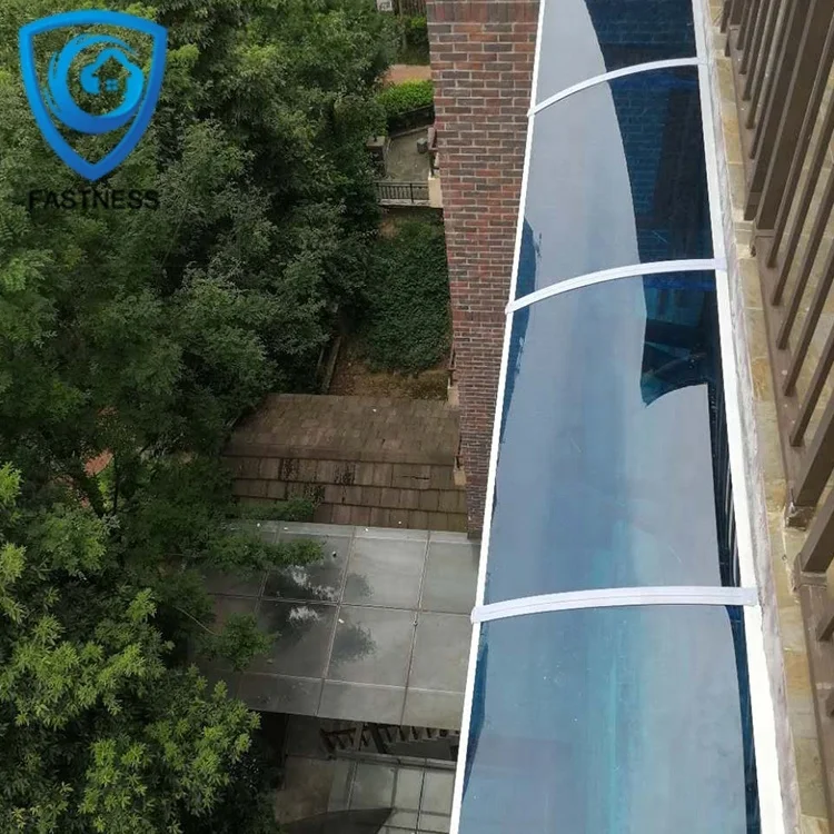 Пользовательский поликарбонатный лист дверные солнцезащитные очки дождевик Балконный навес