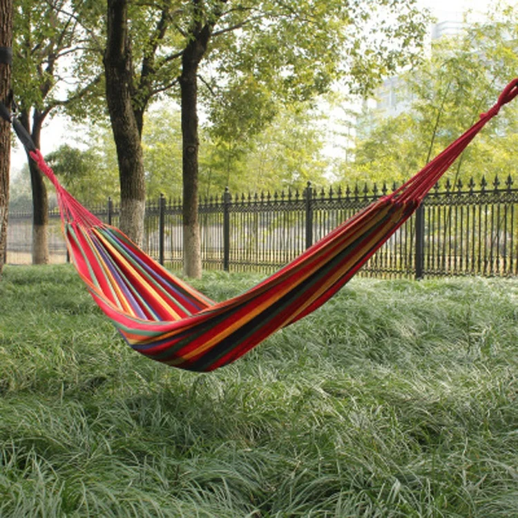 
Colorful Outdoor Camping Canvas Hammock 