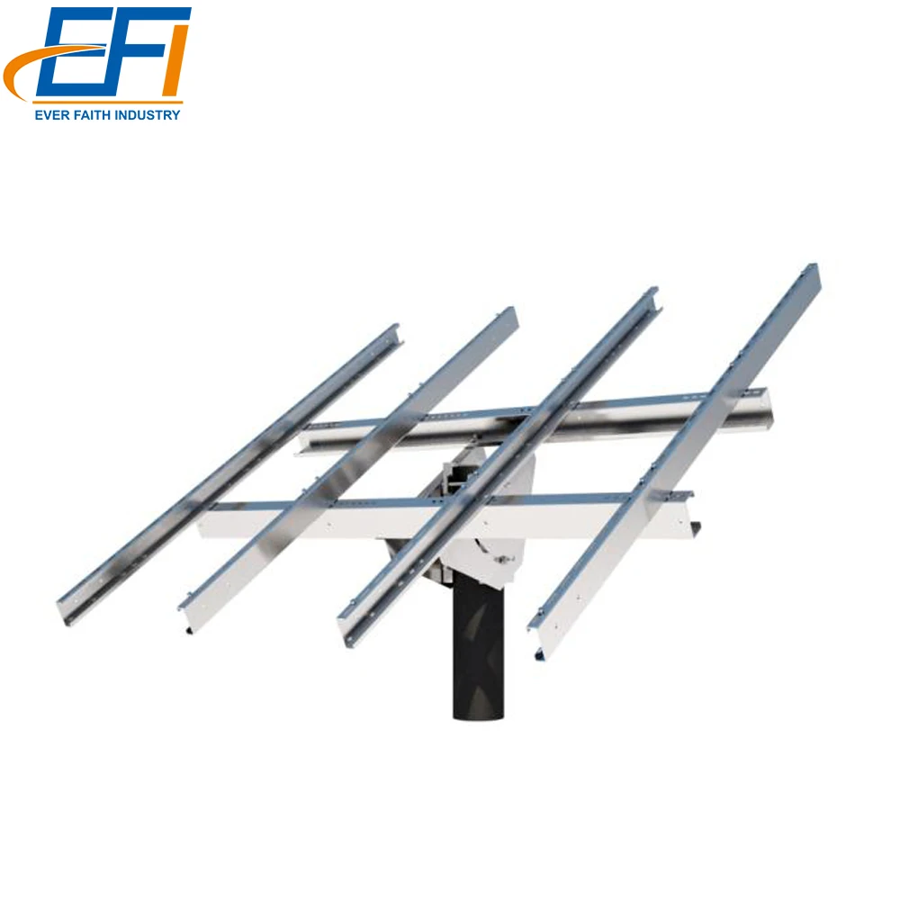 Galvanized Steel Rotate solar panel ground pole mounting holders Solar Panel Support Mounting Structure 45