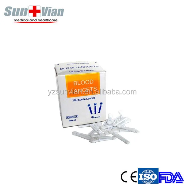 Одноразовый стерильный ланцет плоской формы, настраиваемый цвет