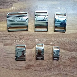 Premium Customized Rose Gold Dog Collar Hardware Metal Quick Side Release Buckles for Dog Collars 10mm 15mm 20mm 25mm 38mm 50mm
