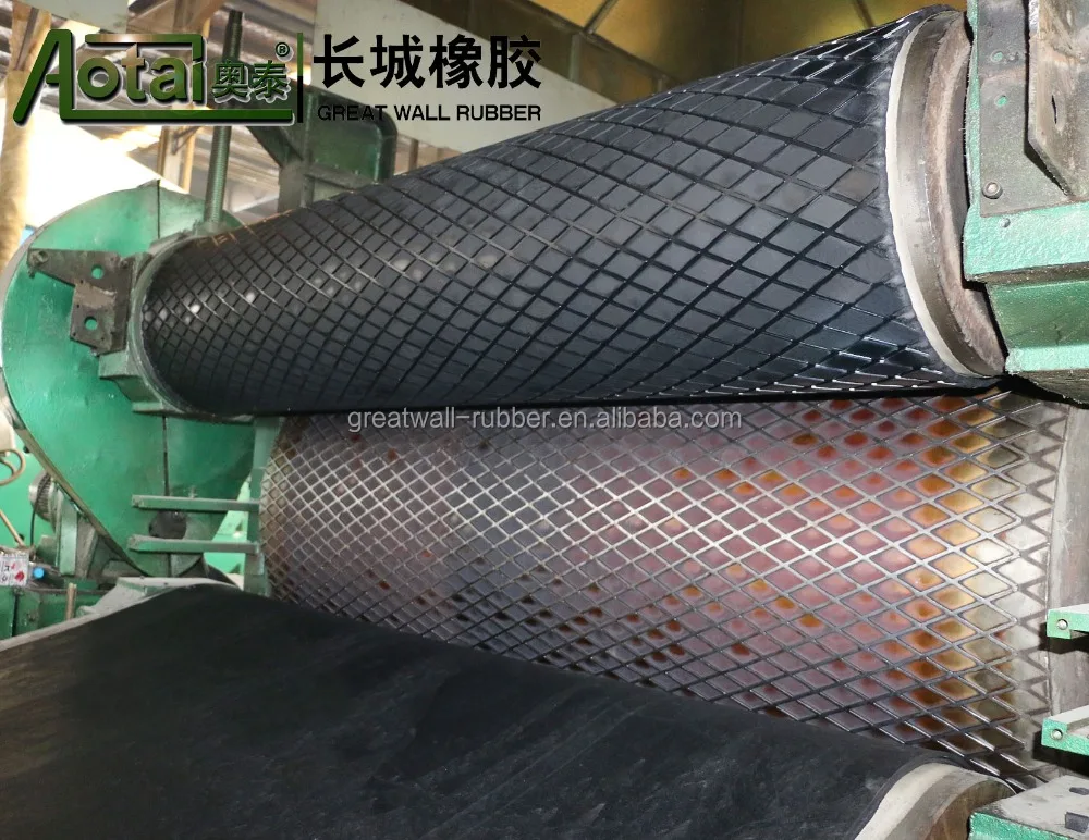 Алмазный паз ромбовидный шкив резиновый лист