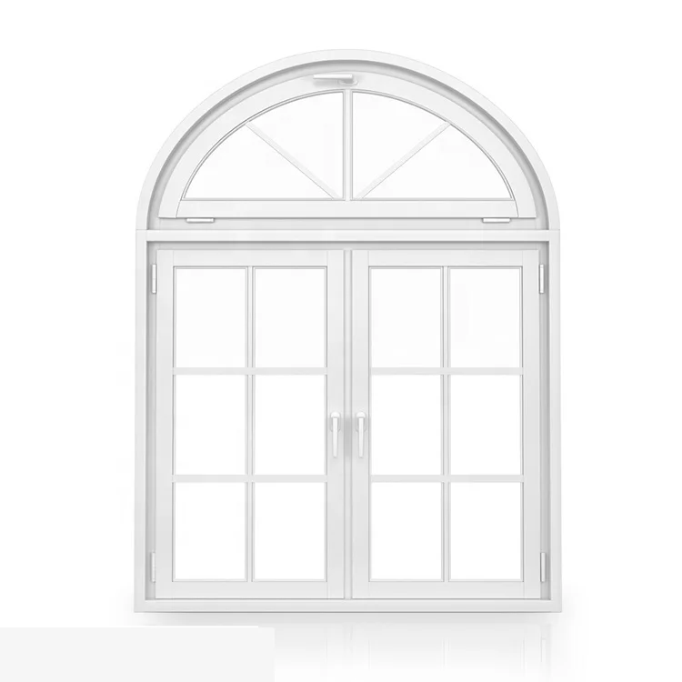 aluminium latest large french style  house garden  windows lowes glass half circle circular  arch round grill insert fixed