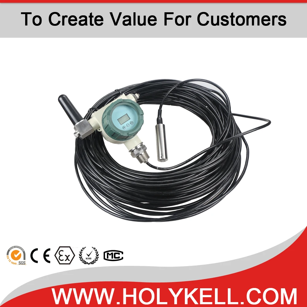 HPT619 LCD display GPRS fuel level transmitter