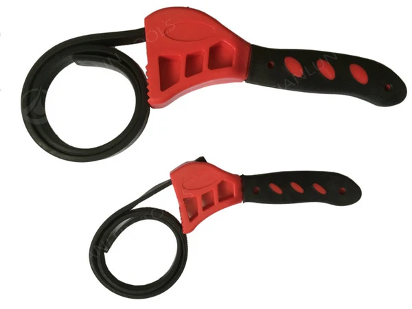 Heavy Duty Adjustable Rubber Plastic Automotive Oil Filter Strap Wrench