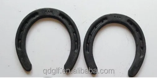 Black Personalised Toe Weighted Plastic horseshoes