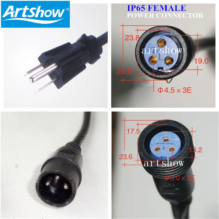 waterproof led par light power cable outdoor led wall washer lighting power cable Outdoor Stage lights waterproof DMX cable
