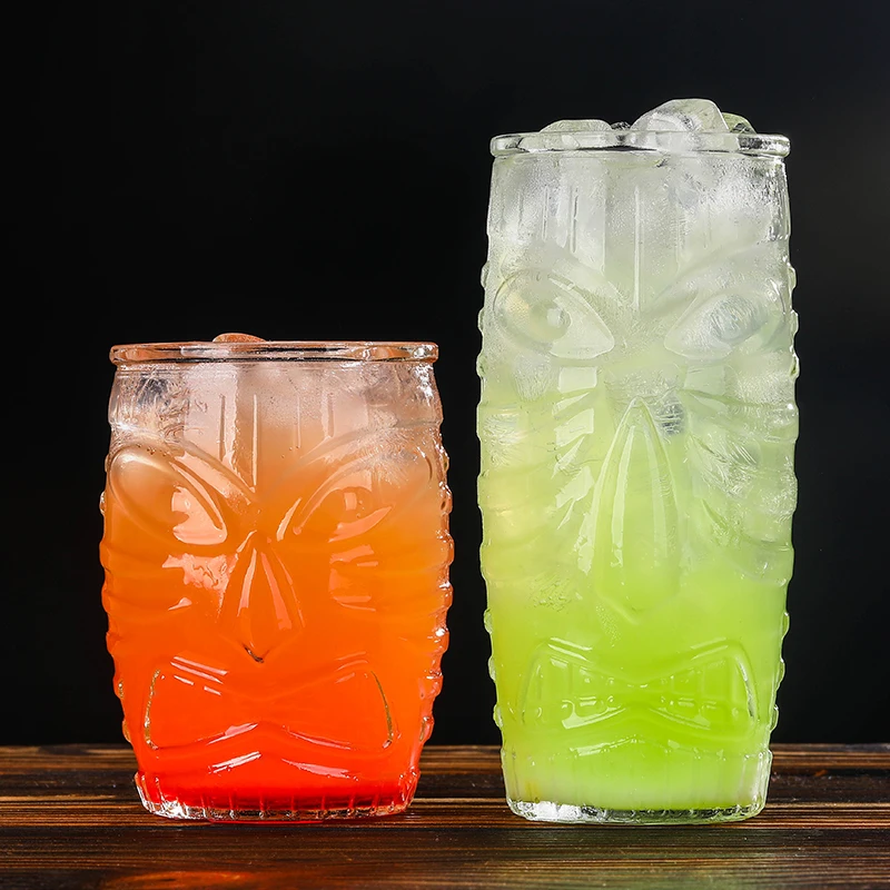 Originality Design tiki glass cup juice glasses tiki mug cocktail glasses