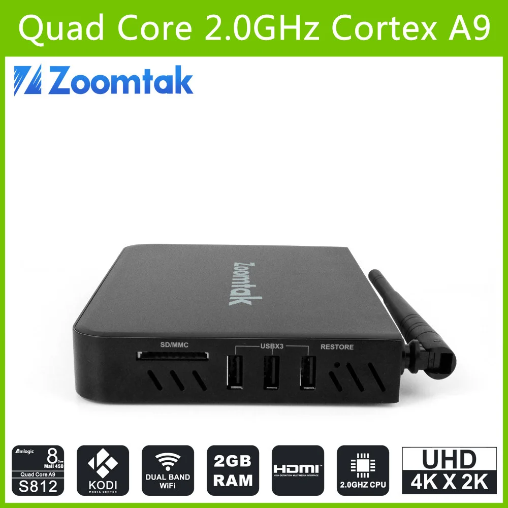 Amlogic S812 H.265 KODI полной комплектации андроид четырехъядерный tv box ядро 4 К